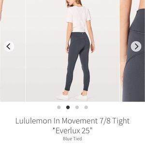 Lululemon In Movement 7/8 Tights